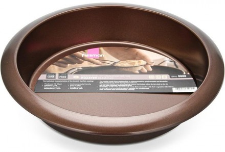 Форма для выпечки Fissman Chocolate круглая, диаметр 29.5см, высота стенок - 5см. . фото 6