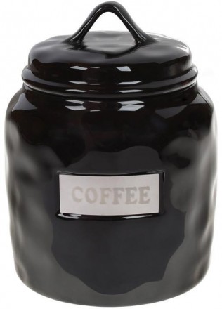 Банка фарфоровая Necollie "Coffee" 900мл, черная. Харків. фото 1 Банка фарфоровая Necollie "Coffee" 900мл, черная. Харків. фото 1