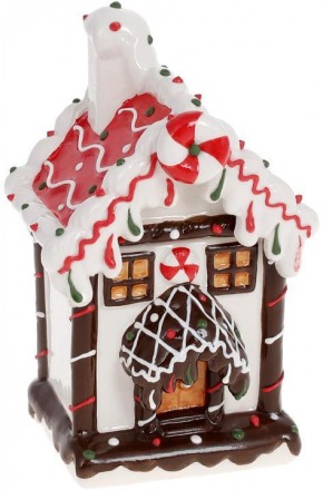 Декоративная керамическая банка «Шоколадный Домик» для сладостей, размер: 9х8см,. . фото 2