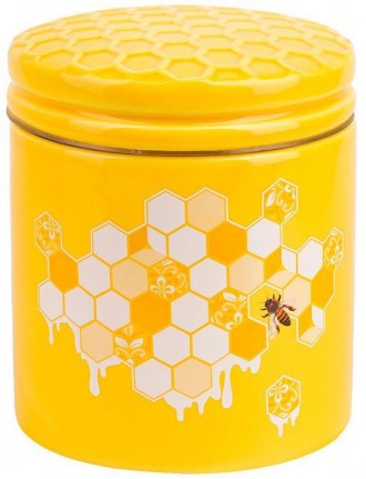 Банка керамическая "Sweet Honey" 480мл для сыпучих продуктов, желтый. Харків. фото 1 Банка керамическая "Sweet Honey" 480мл для сыпучих продуктов, желтый. Харків. фото 1