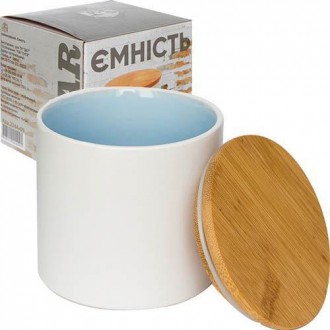 Банка "White" для сыпучих продуктов 350мл, белая керамика. Харків. фото 1 Банка "White" для сыпучих продуктов 350мл, белая керамика. Харків. фото 1
