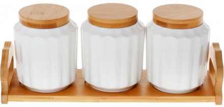 Набор банок для специй Nouvelle Home Naturel 3 банки 600мл на подставке. Харьков. фото 1 Набор банок для специй Nouvelle Home Naturel 3 банки 600мл на подставке. Харьков. фото 1
