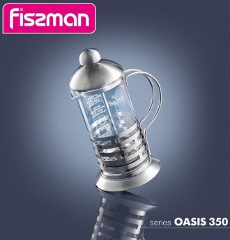 Френч-пресс Fissman Oasis - время за чашечкой идеально заваренного чая или кофе . . фото 4