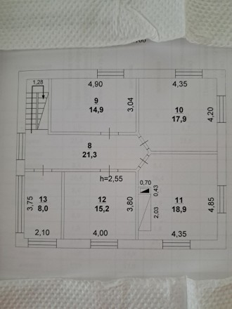 Продається великий дво-поверховий будинок, загальною площею 180 м2, в місті Корс. Корсунь-Шевченковский. фото 13