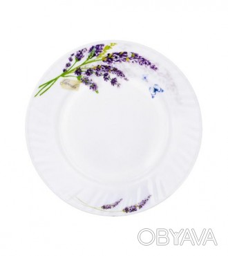 Набор из шести десертных тарелок "Лаванда" Ø17.5см изготовлен из стеклокерамики . . фото 1