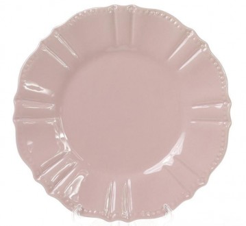 Набор десертных тарелок Leeds Ceramics SUN (розовый пепельный). В наборе 6 кругл. . фото 2