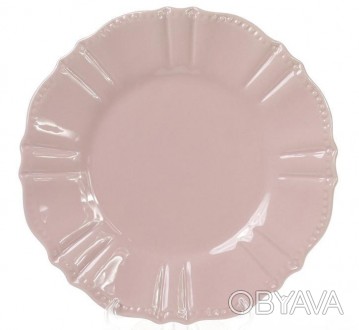 Набор десертных тарелок Leeds Ceramics SUN (розовый пепельный). В наборе 6 кругл. . фото 1