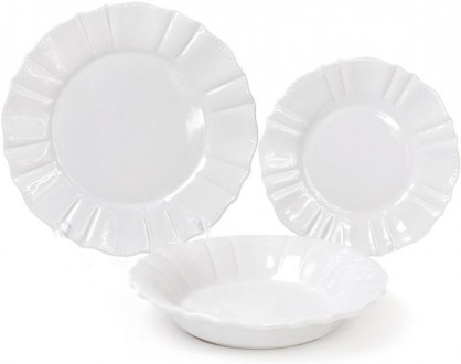 Набор глубоких тарелок Leeds Ceramics SUN (белые). В наборе 6 круглых глубоких т. . фото 5