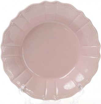 Набор глубоких тарелок Leeds Ceramics SUN (розовый пепельный). В наборе 6 круглы. . фото 4