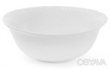 Набор 3 салатника из коллекции фарфоровой столовой посуды "White Prince". Высоко. . фото 1