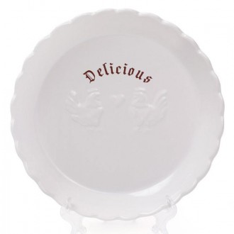 Блюдо круглое "Тоскана" Family DELICIOUS - стильная коллекция белой классической. . фото 2