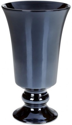 Керамическая ваза "Кубок" необычной формы. Высокий сосуд с широким горлышком. Вы. . фото 2