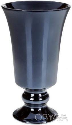Керамическая ваза "Кубок" необычной формы. Высокий сосуд с широким горлышком. Вы. . фото 1