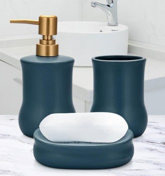 Набор аксессуаров для ванной комнаты Fissman Sapphire. В набор входит 3 предмета. . фото 8