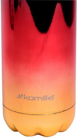 Термос-бутылка Kamille Bottle с цветной зеркальной поверхностью. Градиентный пер. . фото 6