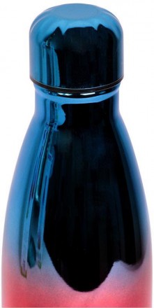 Термос-бутылка Kamille Bottle с цветной зеркальной поверхностью. Градиентный пер. . фото 5