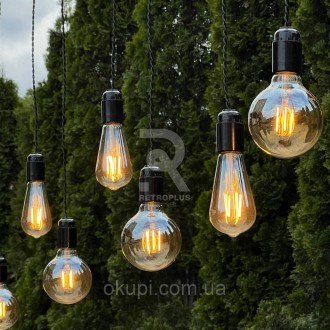 Ретро Гирлянда Сосулька 2м на 6 филаментных экономных ламп Эдисона по 6вт
В комп. . фото 2