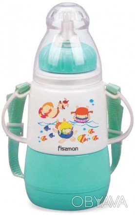 Бутылочка для кормления малышей Fissman Babies "Забавное купание" абсолютно безв. . фото 1
