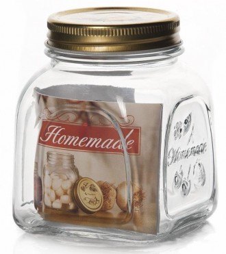 Описание Банка для продуктов Homemade 500мл с металлической крышкой Банка для пр. . фото 3