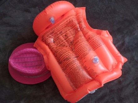 Нова спасательна дитяча жилетка, надувна жилетка для плавання дітям 3-6 рокіа , . . фото 6