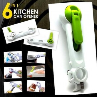 Описание Универсальный консервный ключ Kitchen CanDo 6В1 White Универсальный кон. . фото 5