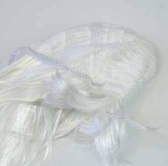Перука Хвиляста (біла) з штучного волокна білого кольору. Стане незамінним поміч. . фото 4