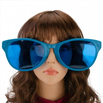 Окуляри Гігант Рей Бен (синій) – стильні окуляри гігант для свят, фотосесій та к. . фото 2
