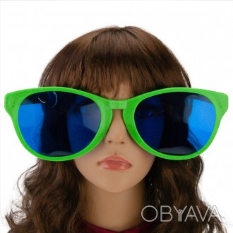 Окуляри Гігант Рей Бен (зелений) – стильні окуляри гігант для свят, фотосесій та. . фото 1