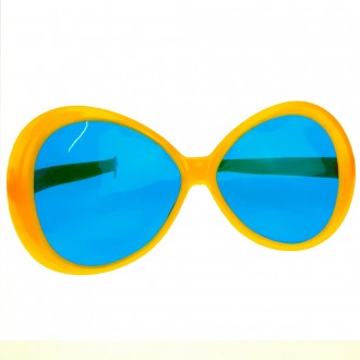 Окуляри Гігант круглі (жовтий) – яскраві, стильні окуляри гігант для молодіжних . . фото 3