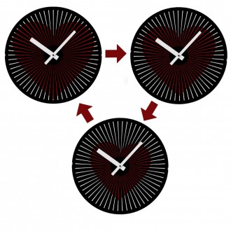 Годинник Серце пульсуюче - це оригінальний годинник з анімацією пульсації серця.. . фото 5