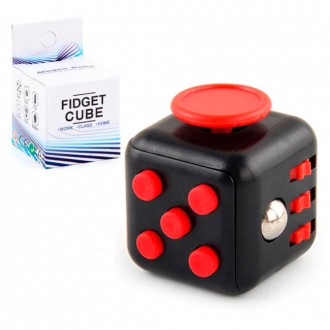 Кубик антистрес Fidget Cube чорний - антистрес, що забезпечує можливість сконцен. . фото 2