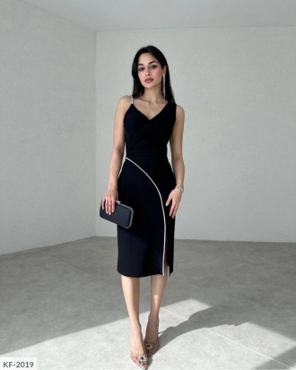 Платье KF-2020
Невероятно очаровательное платье
Ткань: костюмка армани + турецки. . фото 5