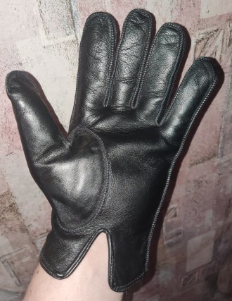 Кожаные перчатки, на среднюю или большую руку, ширина-12см, длина-24см, среднтй . . фото 4