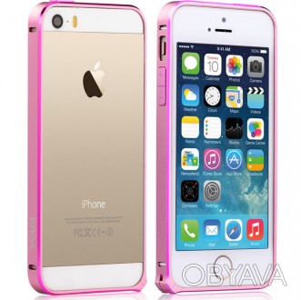 Бампер Vouni для iPhone 5/5S/5SE Buckle Color Match Pink/Rose - прекрасный и удо. . фото 1