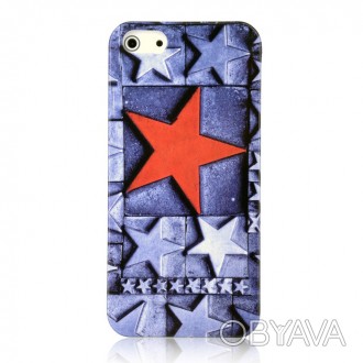 Чехол Vouni для iPhone 5/5S/5SE DYI Five Stars – стильный аксессуар, обрамляющий. . фото 1