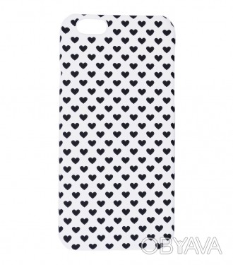 Чехол ARU для iPhone 6/6S Hearts Black - стильный аксессуар, обрамляющий заднюю . . фото 1