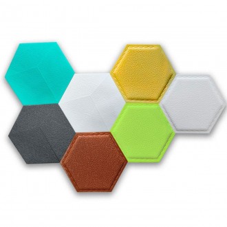 Декоративний самоклеючий шестикутник під шкіру зелений 200x230мм (1102)
Ексклюзи. . фото 10
