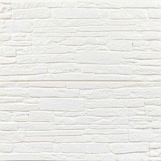 Самоклеюча 3D панель культурний камінь білий 700х600х8мм (191)
Декоративна панел. . фото 2