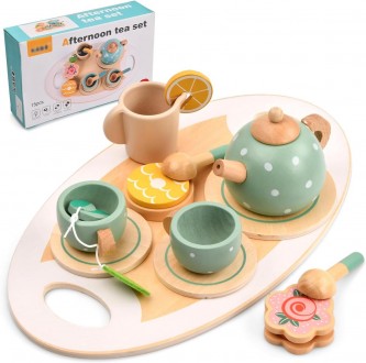 Игровой набор деревянной посуды "Afternoon tea set" арт. C 60900
Набор деревянно. . фото 2