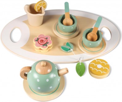 Игровой набор деревянной посуды "Afternoon tea set" арт. C 60900
Набор деревянно. . фото 3