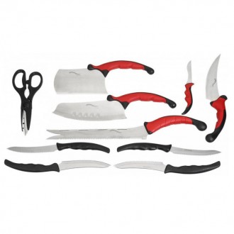 Набір кухонних ножів Contour Pro Knives 13 предметів, Набір кухонного приладдя набір ножів. . фото 5 Набір кухонних ножів Контр Про (Contour Pro Knives) — ідеальний подарунок . . фото 5