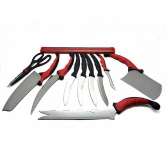 Набір кухонних ножів Contour Pro Knives 13 предметів, Набір кухонного приладдя набір ножів. . фото 10 Набір кухонних ножів Контр Про (Contour Pro Knives) — ідеальний подарунок . . фото 10