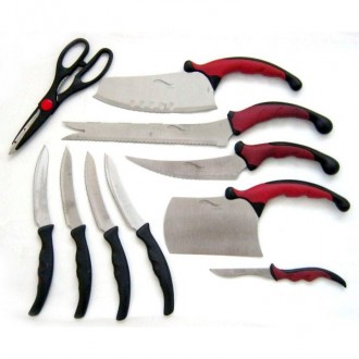 Набір кухонних ножів Contour Pro Knives 13 предметів, Набір кухонного приладдя набір ножів. . фото 4 Набір кухонних ножів Контр Про (Contour Pro Knives) — ідеальний подарунок . . фото 4