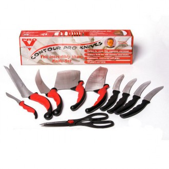 Набір кухонних ножів Contour Pro Knives 13 предметів, Набір кухонного приладдя набір ножів. Запоріжжя. фото 1 Набір кухонних ножів Contour Pro Knives 13 предметів, Набір кухонного приладдя набір ножів. Запоріжжя. фото 1