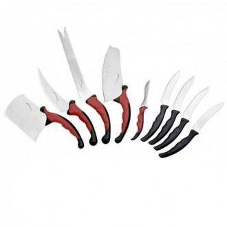 Набір кухонних ножів Contour Pro Knives 13 предметів, Набір кухонного приладдя набір ножів. . фото 7 Набір кухонних ножів Контр Про (Contour Pro Knives) — ідеальний подарунок . . фото 7