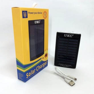 УМБ портативное зарядное Power Bank Solar UKC 50000 mAh с LED фонарём на солнечн. . фото 8