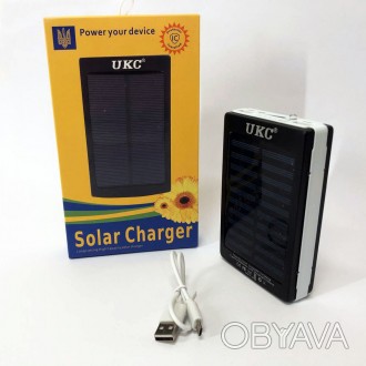 УМБ портативное зарядное Power Bank Solar UKC 50000 mAh с LED фонарём на солнечн. . фото 1