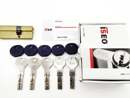 Iseo R7 80мм 35/45 ключ/ключ латунь 
 
Цилиндр от итальянского бренда ISEO (Исео. . фото 2