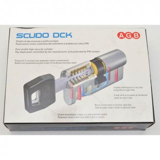 Цилиндр AGB Scudo DCK 35x50 ключ/тумблер (Италия) 
 
Цилиндр замочный Scudo DCK . . фото 10