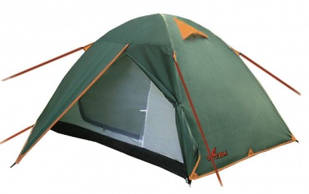 Двухслойная палатка, идеальна для простых походов в весеннее, летнее и осеннее в. . фото 2